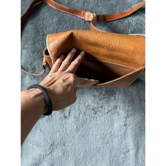 Vintage Saint Borse Leather Purse Handbag Brown Adjustable Strap - Picture 9 of 11